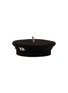 RUSLAN BAGINSKY Crystal Embellished Cotton Beret