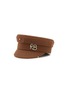 RUSLAN BAGINSKY Pierced Cotton Baker Boy Cap
