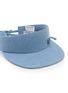 Detail View - Click To Enlarge - RUSLAN BAGINSKY - Bow Detail Denim Visor