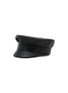 RUSLAN BAGINSKY Logo Embellished Leather Baker Boy Cap