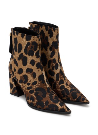 Detail View - Click To Enlarge - KURT GEIGER - 85 Richmond Jacquard Leather Ankle Boots