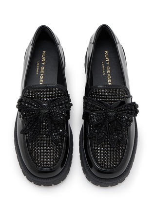 Detail View - Click To Enlarge - KURT GEIGER - Bow Embellished Loafers