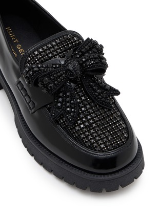 Detail View - Click To Enlarge - KURT GEIGER - Bow Embellished Loafers