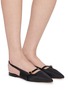 Figure View - Click To Enlarge - PEDDER RED - Margot Grosgain Slingback Flats