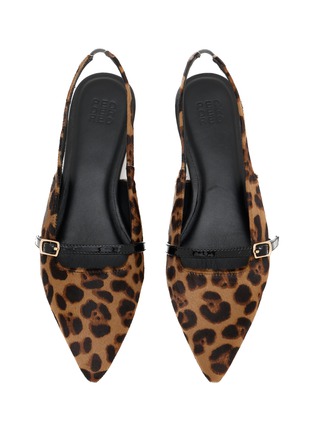 Detail View - Click To Enlarge - PEDDER RED - Margot Leopard Print Slingback Flats