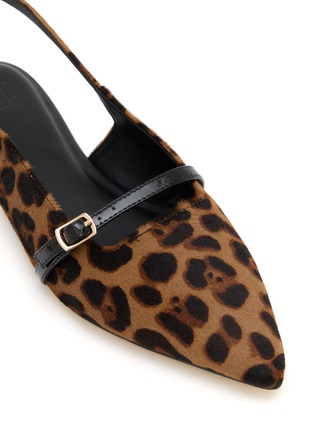 Detail View - Click To Enlarge - PEDDER RED - Margot Leopard Print Slingback Flats