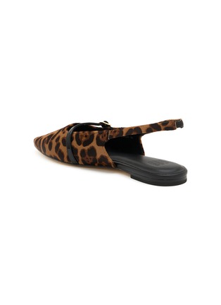  - PEDDER RED - Margot Leopard Print Slingback Flats