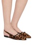 Figure View - Click To Enlarge - PEDDER RED - Margot Leopard Print Slingback Flats