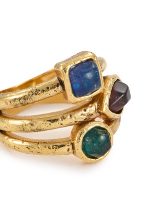Detail View - Click To Enlarge - GOOSSENS - Mini Cabochons Stacked Ring