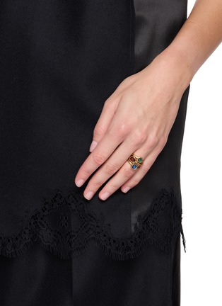 Front View - Click To Enlarge - GOOSSENS - Mini Cabochons Stacked Ring