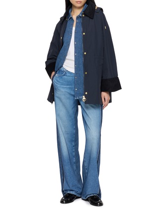 Figure View - Click To Enlarge - RAG & BONE - Miramar Side Fray Wide Leg Jeans