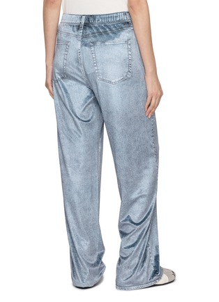 Back View - Click To Enlarge - RAG & BONE - Miramar Velvet Wide Leg Pants