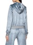 Back View - Click To Enlarge - RAG & BONE - Miramar Velvet Zip Up Hoodie