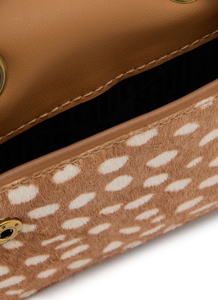 Detail View - Click To Enlarge - KURT GEIGER - Micro Kensington Deer Print Suede Bag