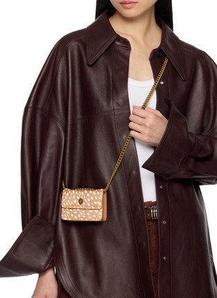 Figure View - Click To Enlarge - KURT GEIGER - Micro Kensington Deer Print Suede Bag