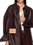 Figure View - Click To Enlarge - KURT GEIGER - Micro Kensington Deer Print Suede Bag