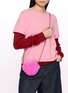 Figure View - Click To Enlarge - KURT GEIGER - Micro Heart Faux Fur Bag