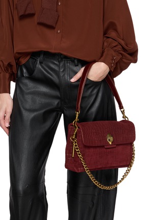 Front View - Click To Enlarge - KURT GEIGER - Celia Suede Shoulder Bag