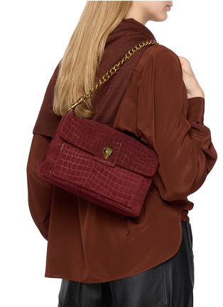 Figure View - Click To Enlarge - KURT GEIGER - Celia Suede Shoulder Bag