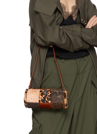 Figure View - Click To Enlarge - KURT GEIGER - Kensington SM Leather Barrel Shoulder Bag