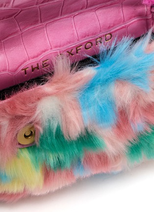 Detail View - Click To Enlarge - KURT GEIGER - Micro Oxford Mascot Faux Fur Bag