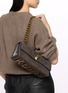 Figure View - Click To Enlarge - KURT GEIGER - Kensington East West Crocodile Suede Bag