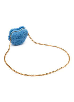 Detail View - Click To Enlarge - KURT GEIGER - Micro Heart Faux Fur Bag