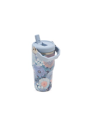 Detail View - Click To Enlarge - STANLEY - The IceFlow™ Flip Straw 2.0 Tumbler 20oz — Blue Dream Wildflower
