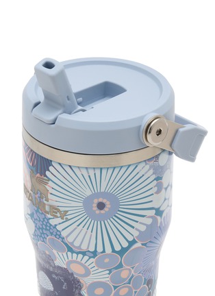 Detail View - Click To Enlarge - STANLEY - The IceFlow™ Flip Straw 2.0 Tumbler 20oz — Blue Dream Wildflower