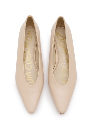 Detail View - Click To Enlarge - SAM EDELMAN - Emory Leather Skimmer Flats