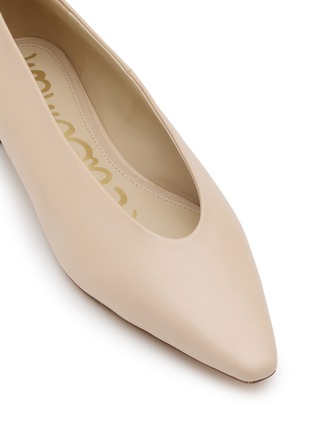 Detail View - Click To Enlarge - SAM EDELMAN - Emory Leather Skimmer Flats