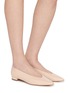 Figure View - Click To Enlarge - SAM EDELMAN - Emory Leather Skimmer Flats