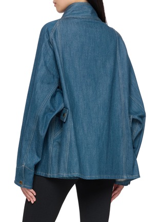 Back View - Click To Enlarge - R2W - Mael High Neck Denim Jacket