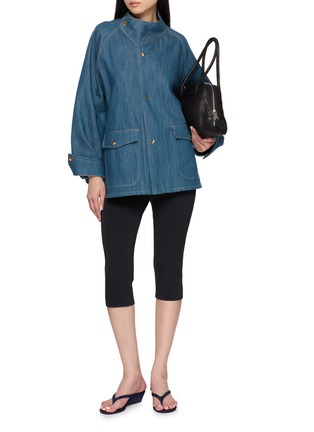 Figure View - Click To Enlarge - R2W - Mael High Neck Denim Jacket