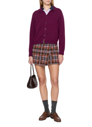 Figure View - Click To Enlarge - GUEST IN RESIDENCE - Tartan Wrap Mini Skirt