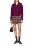 Figure View - Click To Enlarge - GUEST IN RESIDENCE - Tartan Wrap Mini Skirt