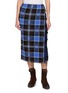 Main View - Click To Enlarge - GUEST IN RESIDENCE - Tartan Wrap Midi Skirt