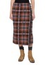 Main View - Click To Enlarge - GUEST IN RESIDENCE - Tartan Wrap Midi Skirt