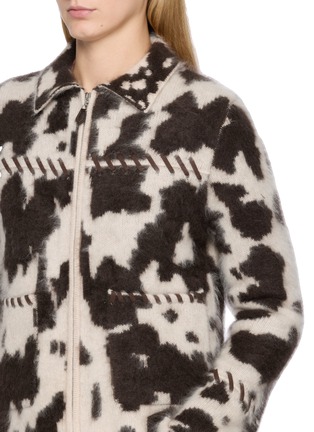  - GUEST IN RESIDENCE - Grizzly Cowhide Print Knit Jacket