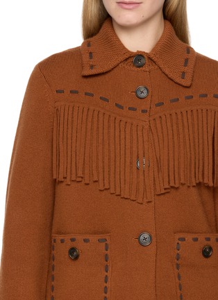  - GUEST IN RESIDENCE - Western Fringe Knit Jacket