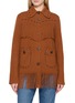 GUEST IN RESIDENCE Western Fringe Knit Jacket