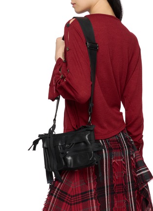 Front View - Click To Enlarge - Y'S - Mini Zip Leather Shoulder Bag