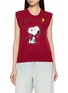 CHINTI & PARKER X Peanuts Snoopy Intarsia Hand Embroidered Knit Tank