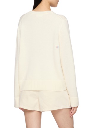 Back View - Click To Enlarge - CHINTI & PARKER - X Peanuts Snoopy Hand Embroidered Knit Sweater
