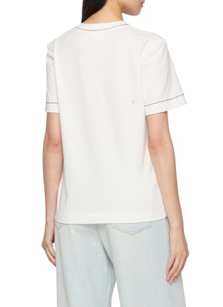 Back View - Click To Enlarge - CHINTI & PARKER - x Peanuts Snoopy Embroidered T-Shirt