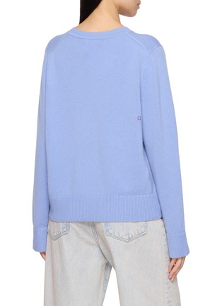 Back View - Click To Enlarge - CHINTI & PARKER - X Peanuts Snoopy Hand Embroidered Knit Sweater