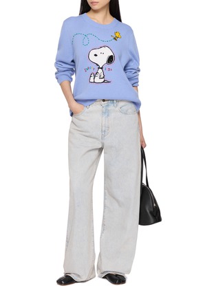 Figure View - Click To Enlarge - CHINTI & PARKER - X Peanuts Snoopy Hand Embroidered Knit Sweater