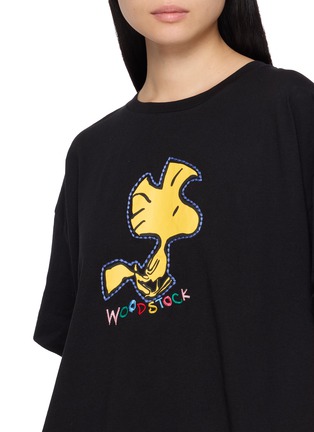  - CHINTI & PARKER - X Peanuts Woodstock Embroidered Cotton T-Shirt