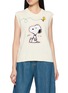 CHINTI & PARKER X Peanuts Snoopy Intarsia Hand Embroidered Knit Tank