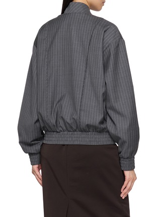 Back View - Click To Enlarge - A.EMERY - Giles Striped  Bomber Jacket